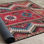Conceptum Els1788 Alfombra de Pasillo de Terciopelo 80x200 cm, Impresión Digital 3D, Suave y Duradera, Antideslizante, Lavable a Máquina